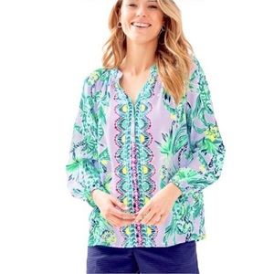Lilly Pulitzer Silk Elsa Top BNWOT